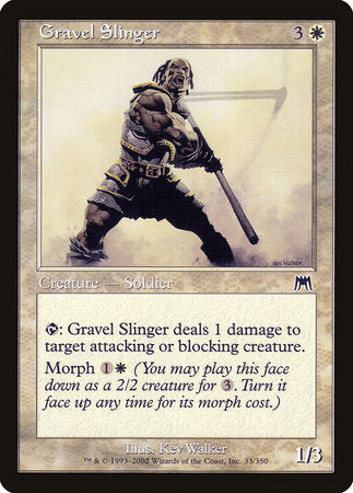 Gravel Slinger [Onslaught] | Cards and Coasters CA