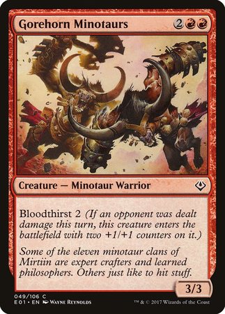 Gorehorn Minotaurs [Archenemy: Nicol Bolas] | Cards and Coasters CA