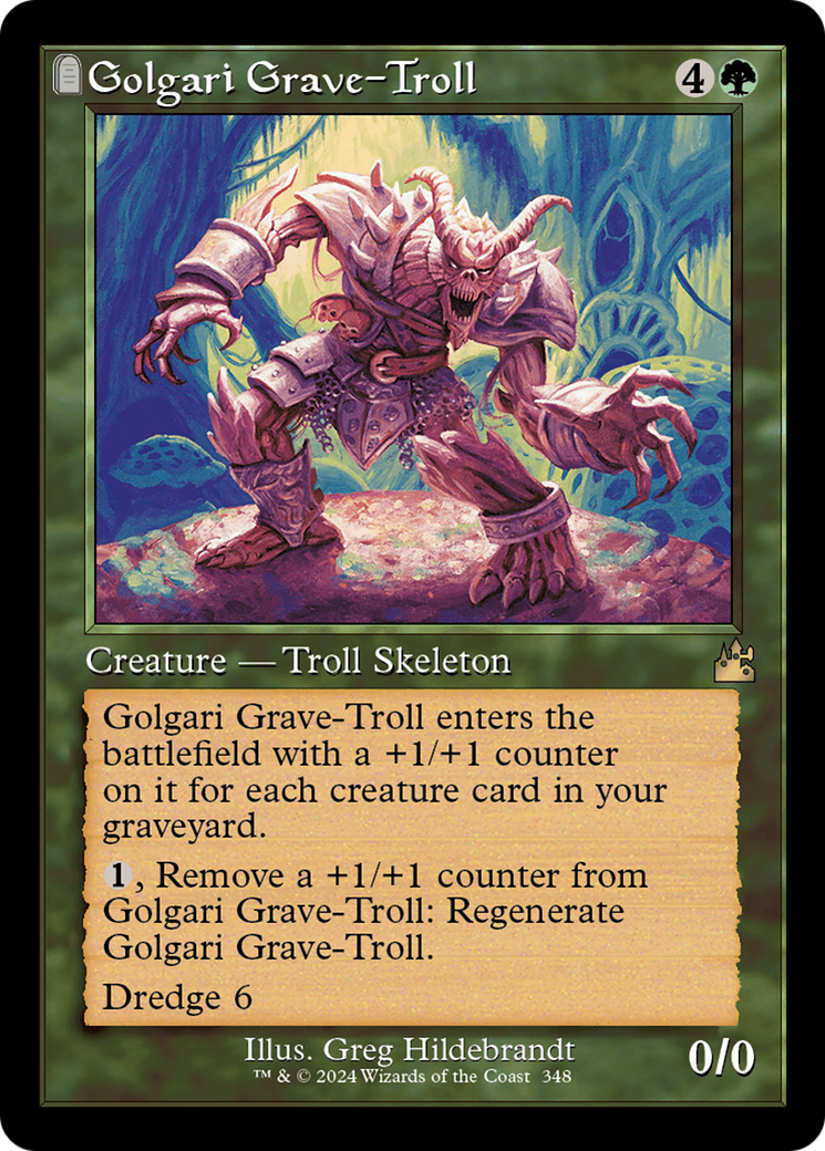 Golgari Grave-Troll (Retro Frame) [Ravnica Remastered] | Cards and Coasters CA