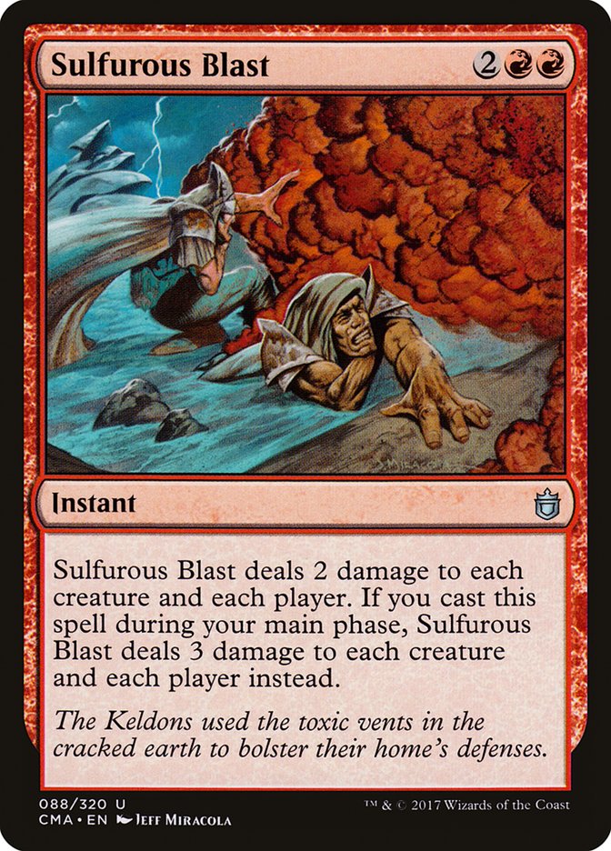 Sulfurous Blast [Commander Anthology] | Cards and Coasters CA