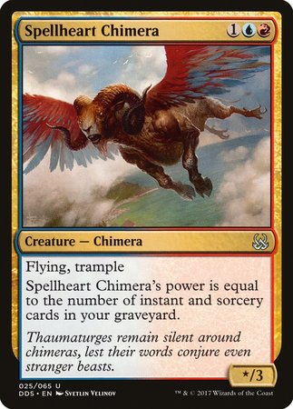 Spellheart Chimera [Duel Decks: Mind vs. Might] | Cards and Coasters CA
