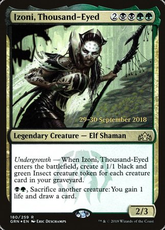 Izoni, Thousand-Eyed [Guilds of Ravnica Promos] | Cards and Coasters CA