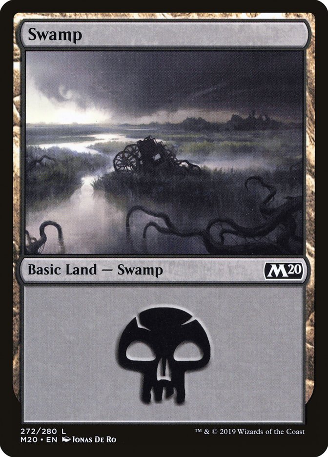 Swamp (#272) [Core Set 2020] | Cards and Coasters CA