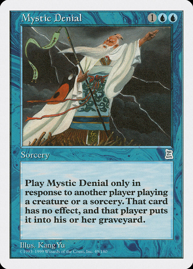 Mystic Denial [Portal Three Kingdoms] | Cards and Coasters CA