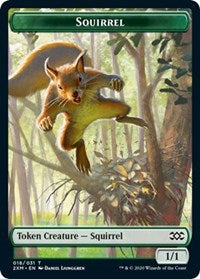 Squirrel // Thopter (008) Double-sided Token [Double Masters Tokens] | Cards and Coasters CA