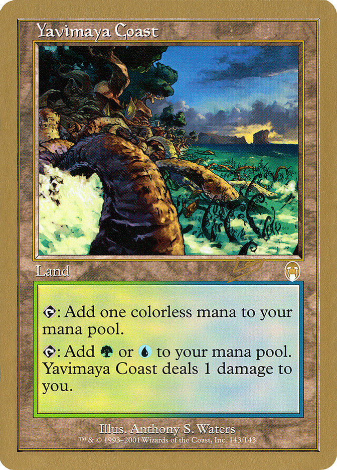 Yavimaya Coast (Raphael Levy) [World Championship Decks 2002] | Cards and Coasters CA