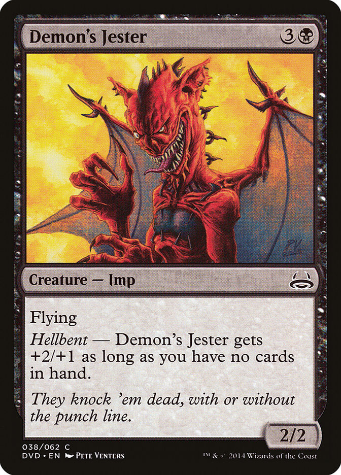 Demon's Jester (Divine vs. Demonic) [Duel Decks Anthology] | Cards and Coasters CA