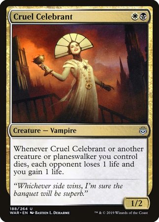 Cruel Celebrant [War of the Spark] | Cards and Coasters CA