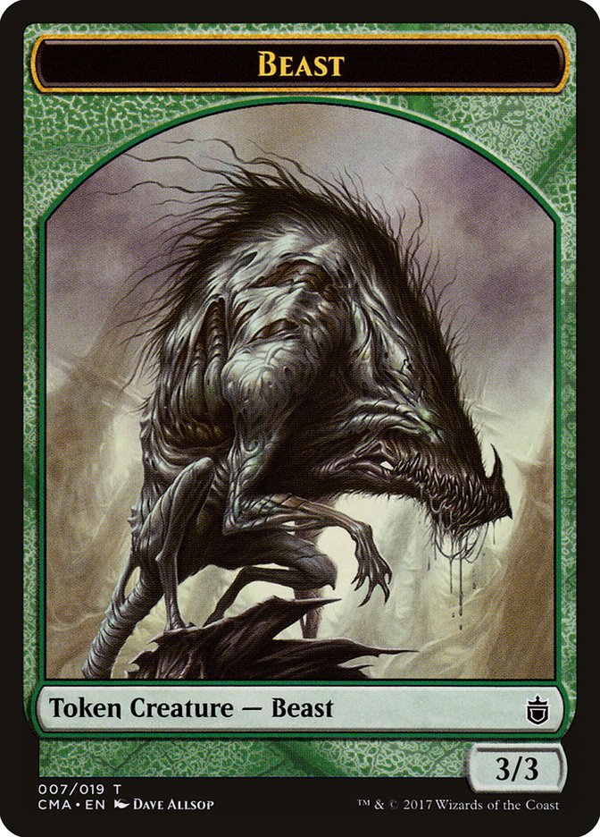 Beast (007/019) [Commander Anthology Tokens] | Cards and Coasters CA