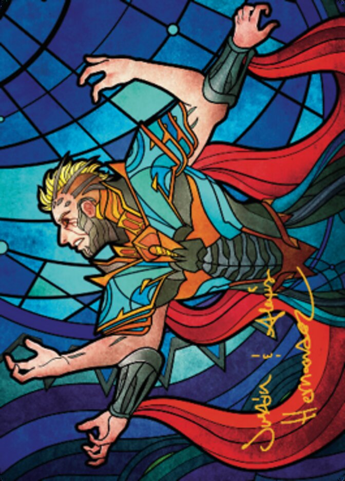 Ertai Resurrected Art Card 2 (Gold-Stamped Signature) [Dominaria United Art Series] | Cards and Coasters CA