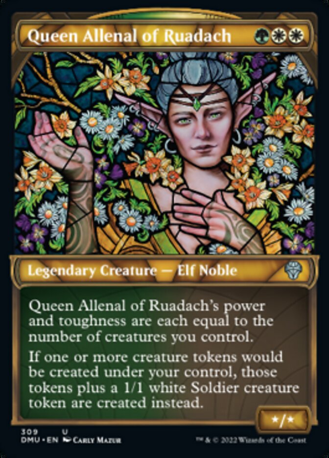 Queen Allenal of Ruadach (Showcase) [Dominaria United] | Cards and Coasters CA