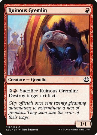 Ruinous Gremlin [Kaladesh] | Cards and Coasters CA