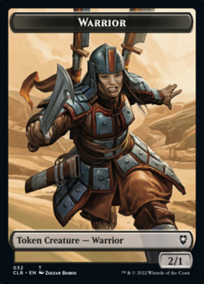 Warrior // Inkling Double-sided Token [Commander Legends: Battle for Baldur's Gate Tokens] | Cards and Coasters CA