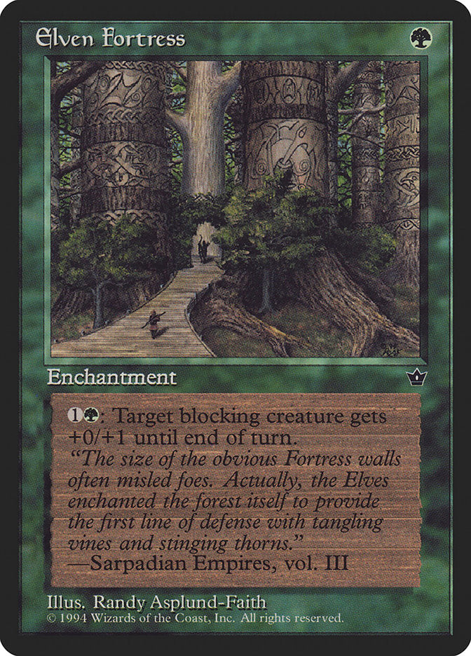 Elven Fortress (Randy Asplund-Faith) [Fallen Empires] | Cards and Coasters CA