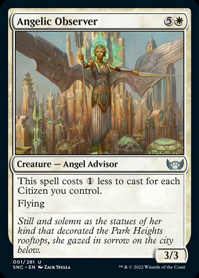 Angelic Observer [Streets of New Capenna] | Cards and Coasters CA