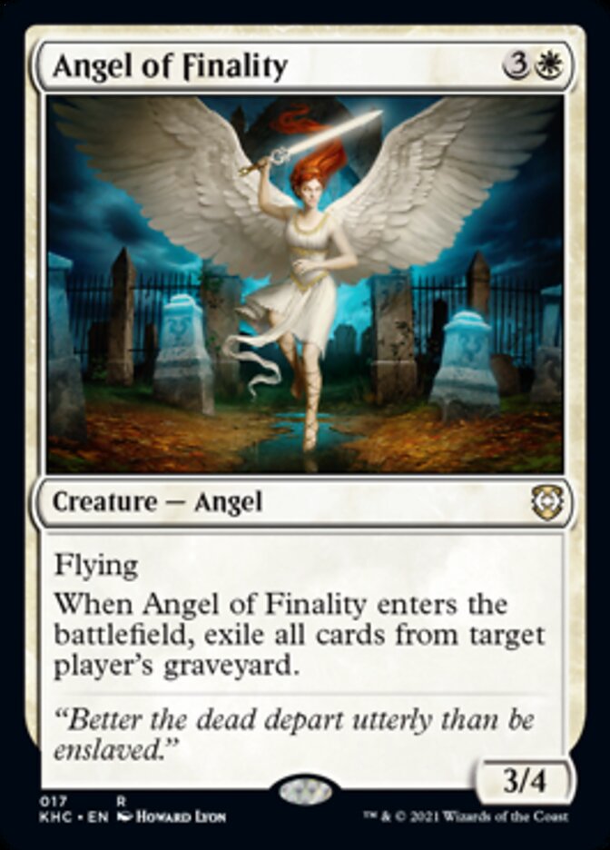 Angel of Finality [Kaldheim Commander] | Cards and Coasters CA