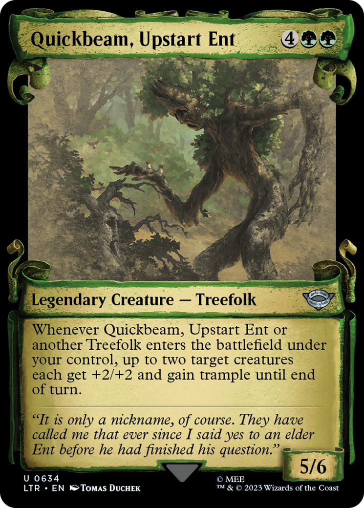 Quickbeam, Upstart Ent [The Lord of the Rings: Tales of Middle-Earth Showcase Scrolls] | Cards and Coasters CA