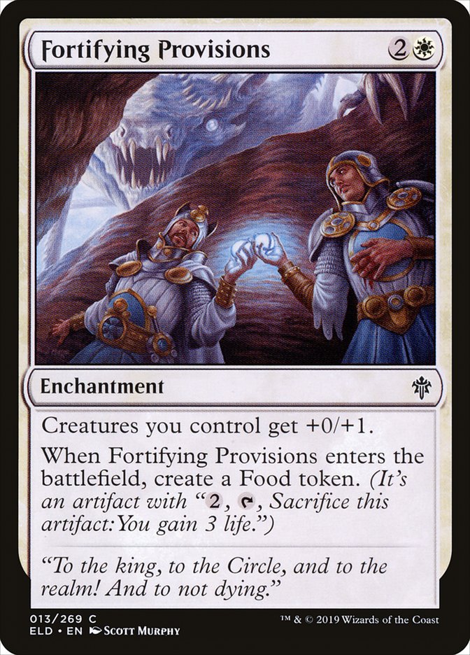 Fortifying Provisions [Throne of Eldraine] | Cards and Coasters CA