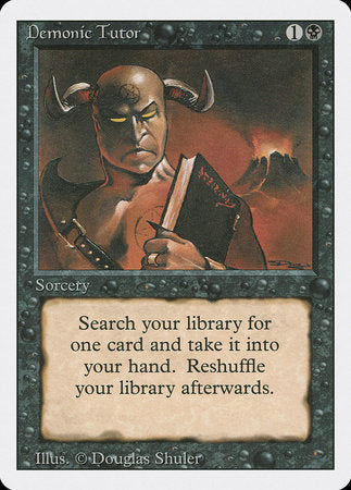 Demonic Tutor [Revised Edition] | Cards and Coasters CA