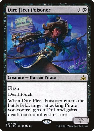 Dire Fleet Poisoner [Rivals of Ixalan] | Cards and Coasters CA