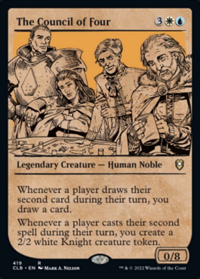 The Council of Four (Showcase) [Commander Legends: Battle for Baldur's Gate] | Cards and Coasters CA