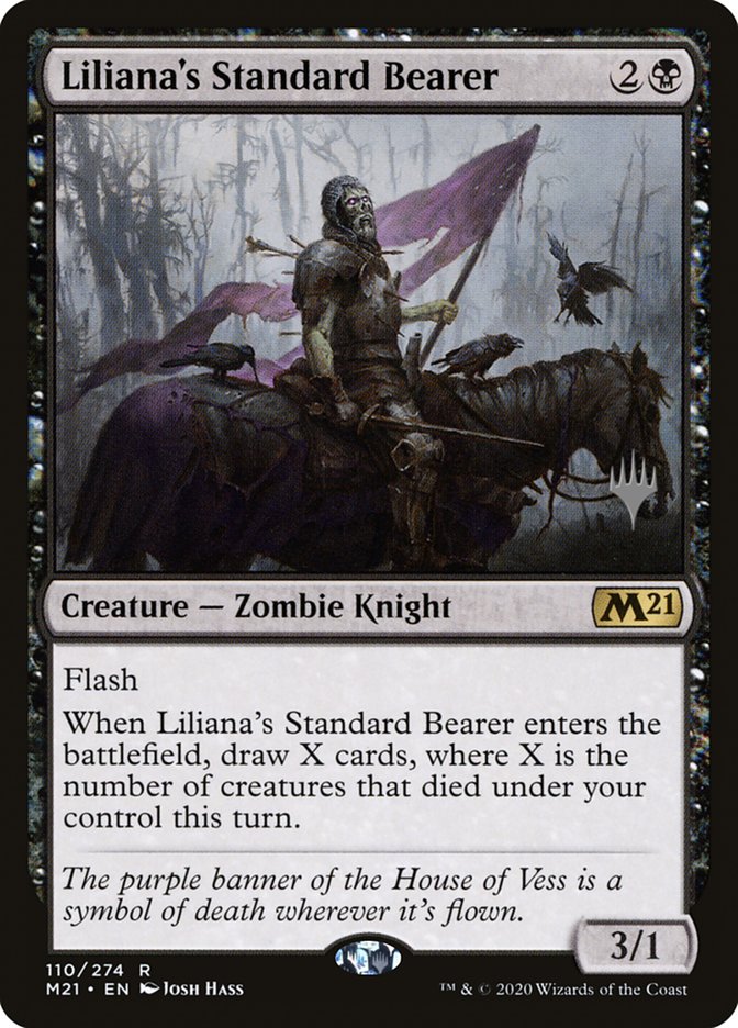 Liliana's Standard Bearer (Promo Pack) [Core Set 2021 Promos] | Cards and Coasters CA