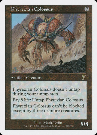 Phyrexian Colossus [Seventh Edition] | Cards and Coasters CA