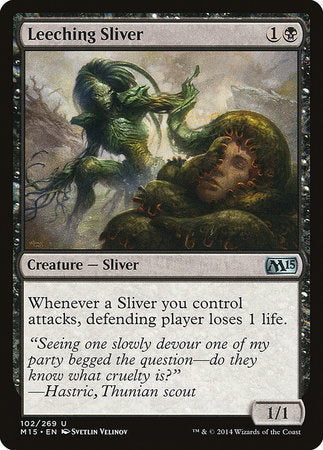 Leeching Sliver [Magic 2015] | Cards and Coasters CA