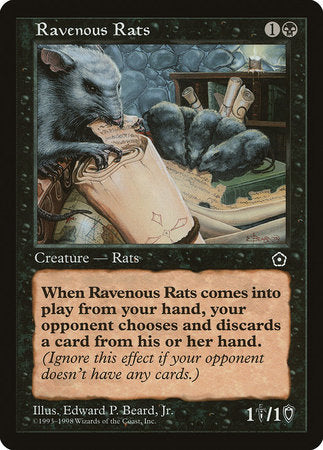 Ravenous Rats [Portal Second Age] | Cards and Coasters CA