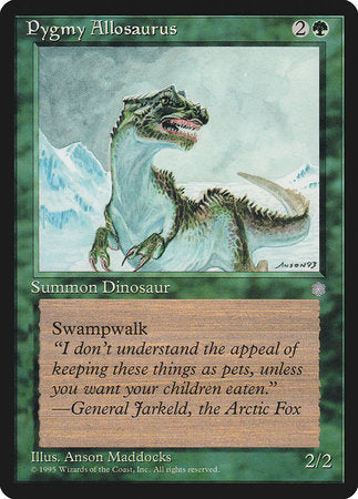 Pygmy Allosaurus [Ice Age] | Cards and Coasters CA