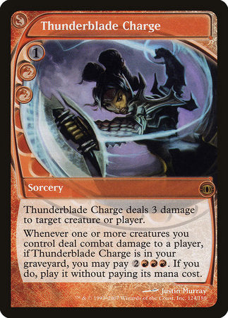 Thunderblade Charge [Future Sight] | Cards and Coasters CA