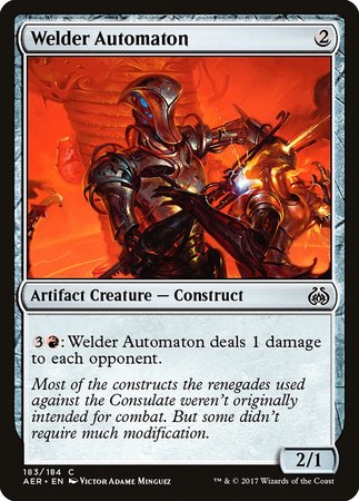 Welder Automaton [Aether Revolt] | Cards and Coasters CA