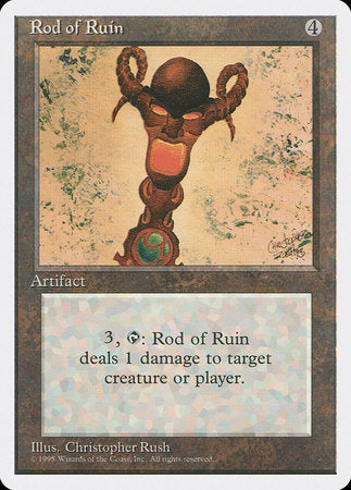 Rod of Ruin [Fourth Edition] | Cards and Coasters CA
