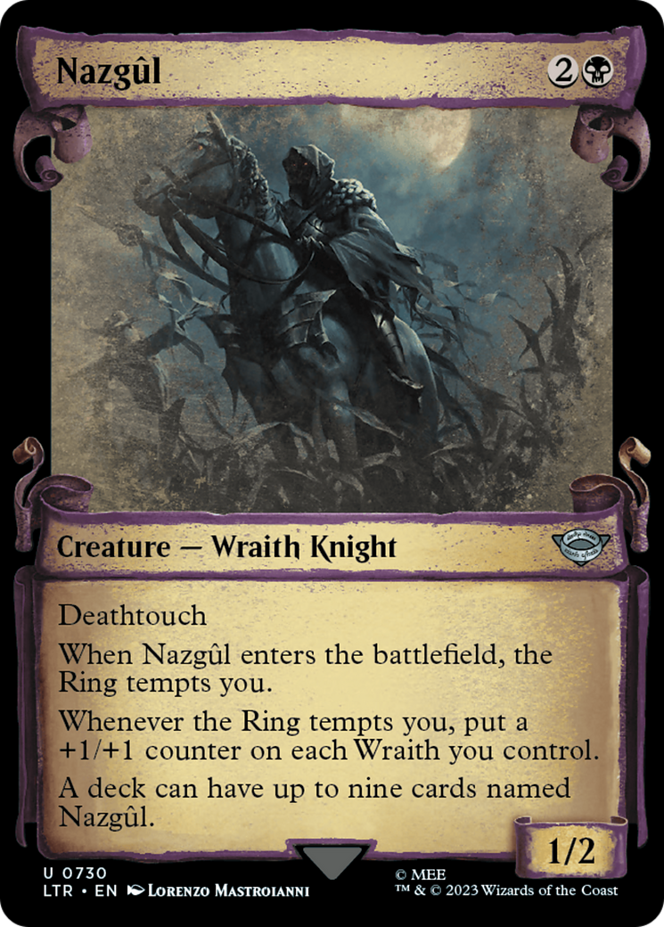 Nazgul (0730) [The Lord of the Rings: Tales of Middle-Earth Showcase Scrolls] | Cards and Coasters CA