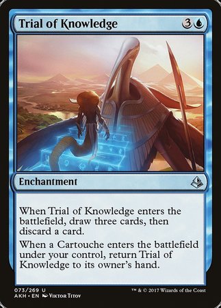 Trial of Knowledge [Amonkhet] | Cards and Coasters CA