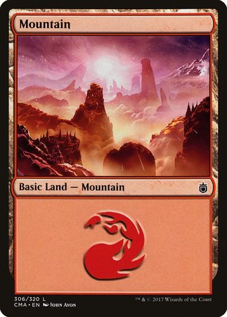Mountain (306) [Commander Anthology] | Cards and Coasters CA