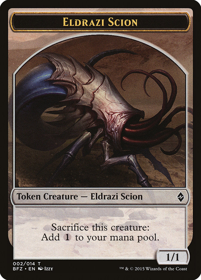 Eldrazi Scion (002/014) [Battle for Zendikar Tokens] | Cards and Coasters CA