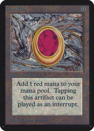 Mox Ruby [Limited Edition Alpha] | Cards and Coasters CA