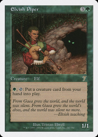 Elvish Piper [Seventh Edition] | Cards and Coasters CA