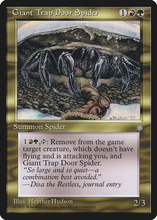 Giant Trap Door Spider [Ice Age] | Cards and Coasters CA