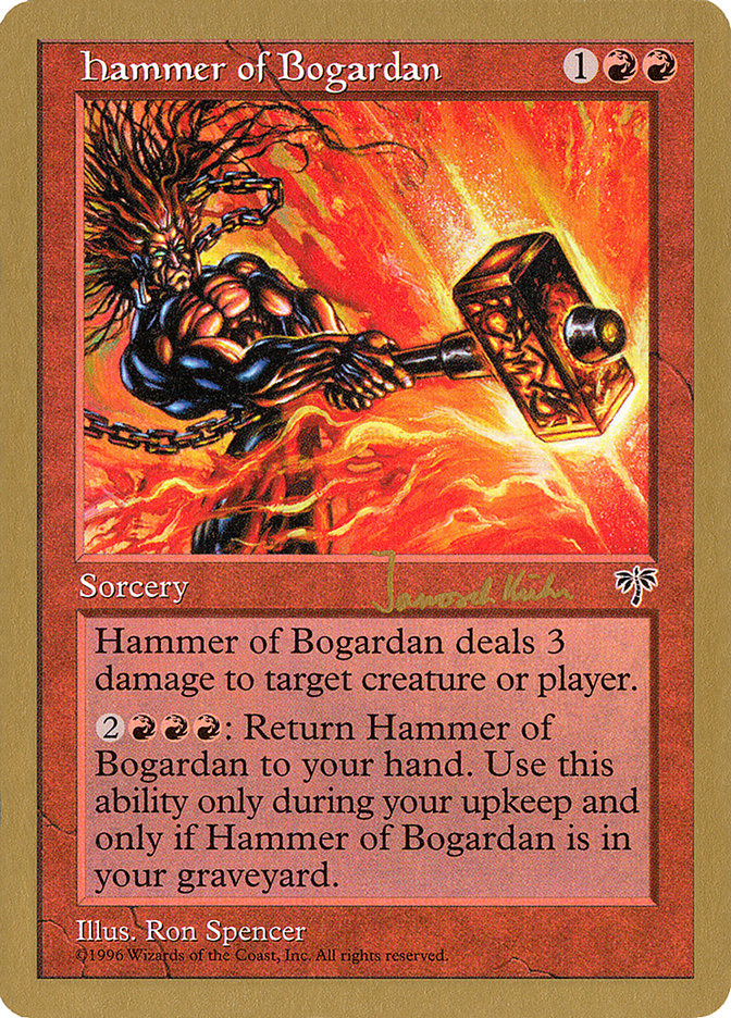 Hammer of Bogardan (Janosch Kuhn) [World Championship Decks 1997] | Cards and Coasters CA