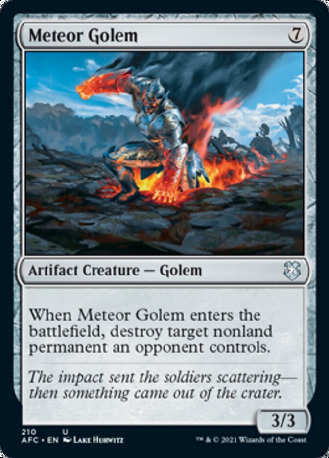 Meteor Golem [Dungeons & Dragons: Adventures in the Forgotten Realms Commander] | Cards and Coasters CA