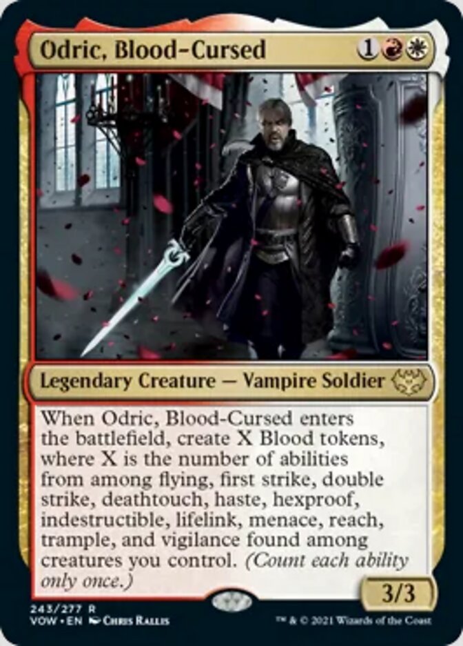 Odric, Blood-Cursed [Innistrad: Crimson Vow] | Cards and Coasters CA