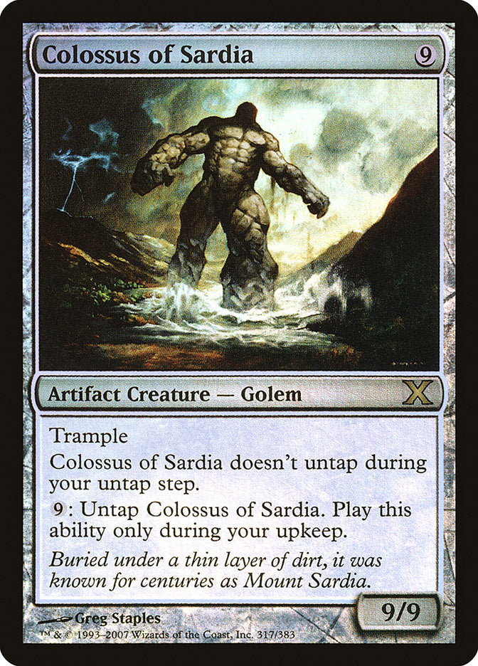 Colossus of Sardia (Premium Foil) [Tenth Edition] | Cards and Coasters CA