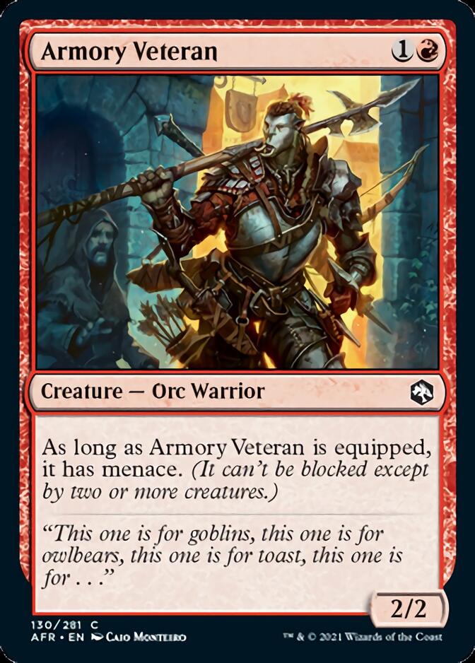 Armory Veteran [Dungeons & Dragons: Adventures in the Forgotten Realms] | Cards and Coasters CA