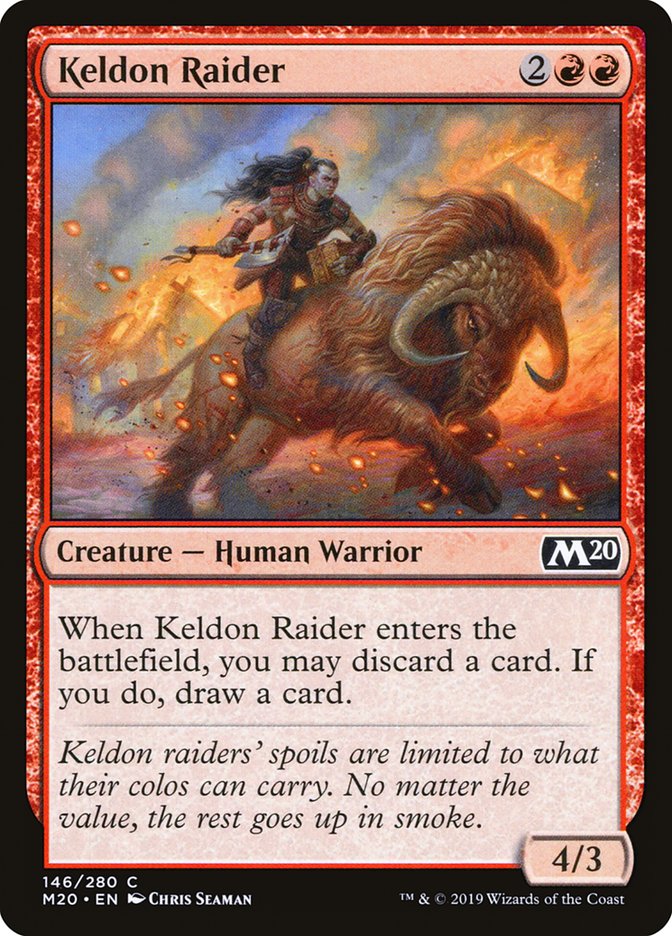 Keldon Raider [Core Set 2020] | Cards and Coasters CA