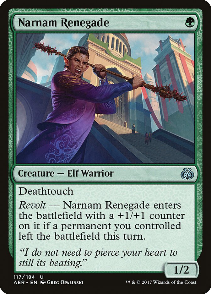 Narnam Renegade [Aether Revolt] | Cards and Coasters CA