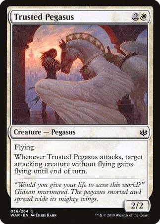 Trusted Pegasus [War of the Spark] | Cards and Coasters CA