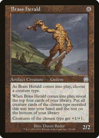 Brass Herald [Apocalypse] | Cards and Coasters CA