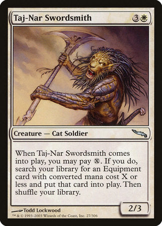 Taj-Nar Swordsmith [Mirrodin] | Cards and Coasters CA